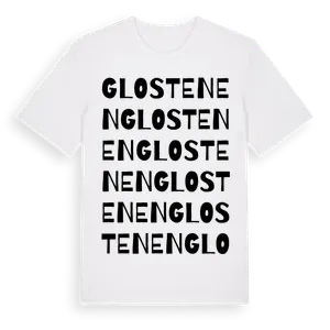 Glostenen ordlek t-shirt – ekologisk bomull t-shirt från Pinshirt