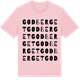 Pink Cotton t-shirt med Godberget ordlek t-shirt