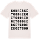 Vintage White t-shirt med Godberget ordlek t-shirt