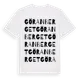 White t-shirt med Göranberget ordlek t-shirt