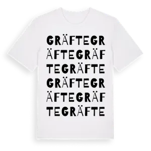 Gräfte ordlek t-shirt – ekologisk bomull t-shirt från Pinshirt