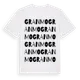White t-shirt med Granmo ordlek t-shirt