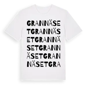 Grannäset ordlek t-shirt – ekologisk bomull t-shirt från Pinshirt