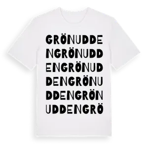 Grönudden ordlek t-shirt – ekologisk bomull t-shirt från Pinshirt