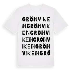 Grönviken ordlek t-shirt – ekologisk bomull t-shirt från Pinshirt