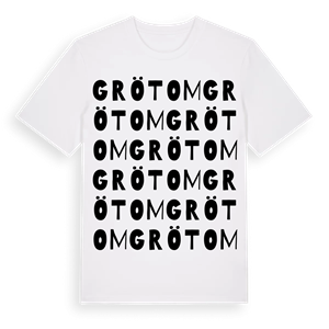 Grötom ordlek t-shirt – ekologisk bomull t-shirt från Pinshirt