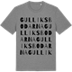 Mid Heather Gray t-shirt med Gulliksbodarna ordlek t-shirt