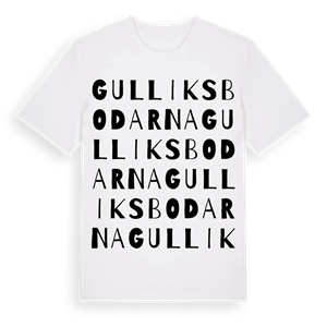 Gulliksbodarna ordlek t-shirt – ekologisk bomull t-shirt från Pinshirt