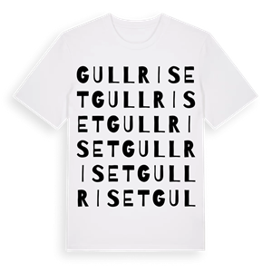 Gullriset ordlek t-shirt – ekologisk bomull t-shirt från Pinshirt