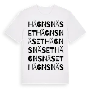 Hägnsnäset ordlek t-shirt – ekologisk bomull t-shirt från Pinshirt