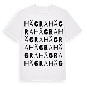 Hägra ordlek t-shirt – ekologisk bomull t-shirt från Pinshirt