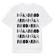 White t-shirt med Håkanbodarna ordlek t-shirt