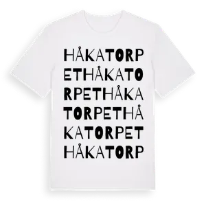 Håkatorpet ordlek t-shirt – ekologisk bomull t-shirt från Pinshirt