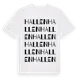 White t-shirt med Hallen ordlek t-shirt