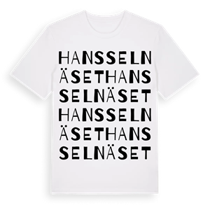Hansselnäset ordlek t-shirt – ekologisk bomull t-shirt från Pinshirt