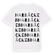 White t-shirt med Harbäcken ordlek t-shirt
