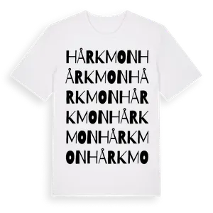 Hårkmon ordlek t-shirt – ekologisk bomull t-shirt från Pinshirt