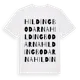 White t-shirt med Hildingbodarna ordlek t-shirt