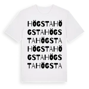 Högsta ordlek t-shirt – ekologisk bomull t-shirt från Pinshirt
