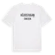 White t-shirt med Höjdstugan i Sverige t-shirt