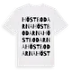 White t-shirt med Höstbodarna ordlek t-shirt