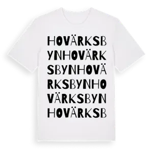 Hovärksbyn ordlek t-shirt – ekologisk bomull t-shirt från Pinshirt