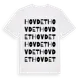 White t-shirt med Hovdet ordlek t-shirt