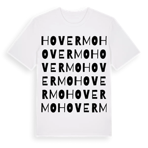 Hovermo ordlek t-shirt – ekologisk bomull t-shirt från Pinshirt