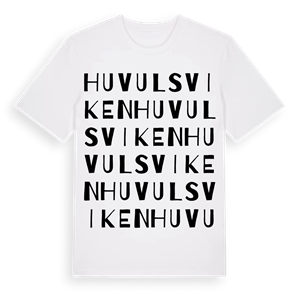 Huvulsviken ordlek t-shirt – ekologisk bomull t-shirt från Pinshirt
