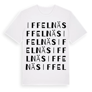 Iffelnäs ordlek t-shirt – ekologisk bomull t-shirt från Pinshirt