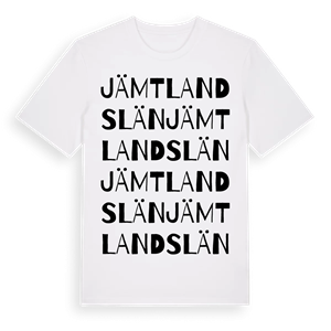 Jämtlands län ordlek t-shirt – ekologisk bomull t-shirt från Pinshirt