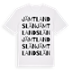 Jämtlands län ordlek t-shirt