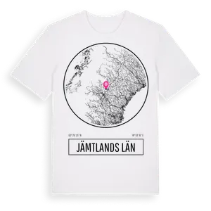 Jämtlands Län t-shirt – ekologisk bomull t-shirt från Pinshirt