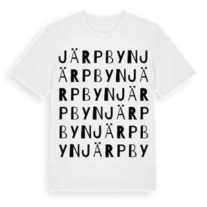 Järpbyn ordlek t-shirt – ekologisk bomull t-shirt från Pinshirt