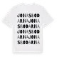 White t-shirt med Jonasbodarna ordlek t-shirt