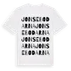 White t-shirt med Jonsebodarna ordlek t-shirt