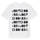 White t-shirt med Jontebodarna ordlek t-shirt