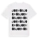 White t-shirt med Jormön ordlek t-shirt