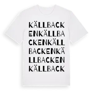 Källbacken ordlek t-shirt – ekologisk bomull t-shirt från Pinshirt