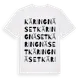 White t-shirt med Käringnäset ordlek t-shirt