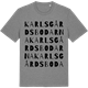 Mid Heather Gray t-shirt med Karlsgårdsbodarna ordlek t-shirt