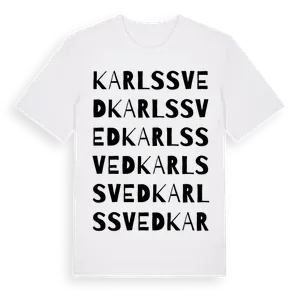Karlssved ordlek t-shirt – ekologisk bomull t-shirt från Pinshirt