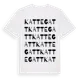 White t-shirt med Kattegatt ordlek t-shirt