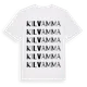 White t-shirt med Kilvamma ordlek t-shirt