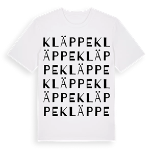 Kläppe ordlek t-shirt – ekologisk bomull t-shirt från Pinshirt