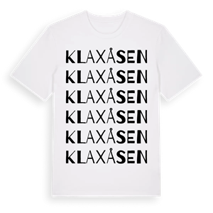 Klaxåsen ordlek t-shirt – ekologisk bomull t-shirt från Pinshirt