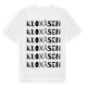 White t-shirt med Kloxåsen ordlek t-shirt