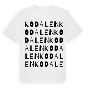 Kodalen ordlek t-shirt – ekologisk bomull t-shirt från Pinshirt