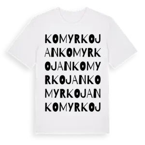 Komyrkojan ordlek t-shirt – ekologisk bomull t-shirt från Pinshirt