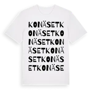 Konäset ordlek t-shirt – ekologisk bomull t-shirt från Pinshirt